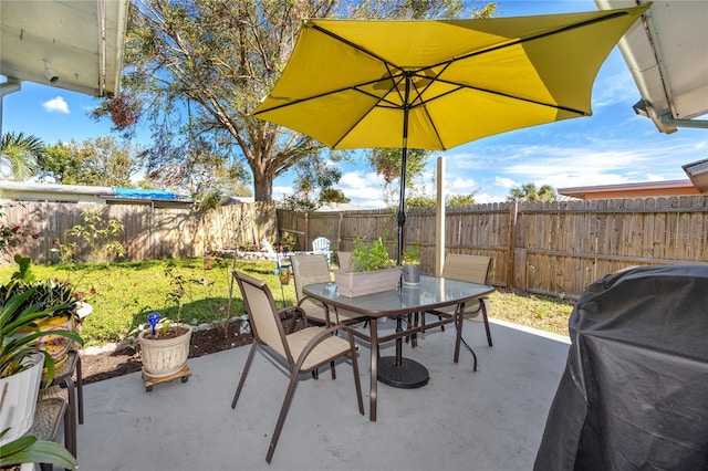 view of patio / terrace with grilling area