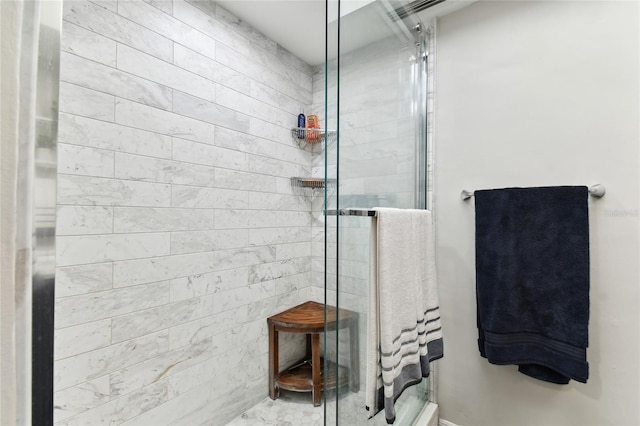 bathroom with walk in shower