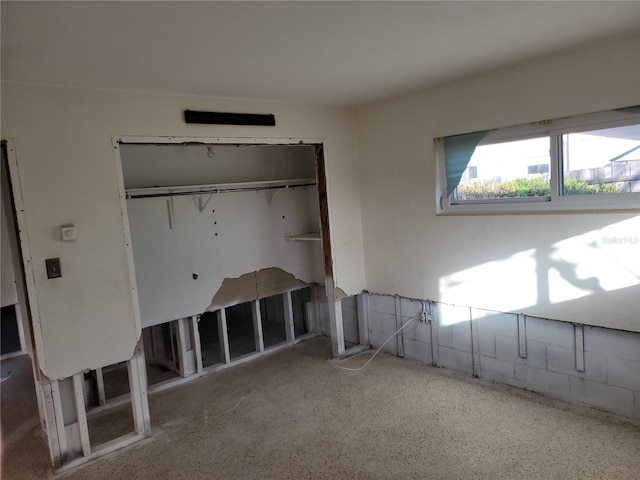 interior space featuring a closet