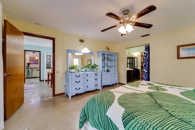 bedroom featuring ensuite bath