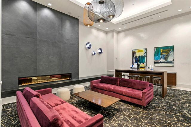 450 Knights Run Ave Unit 407, Tampa, FL 33602 - common area with recessed lighting and a high ceiling