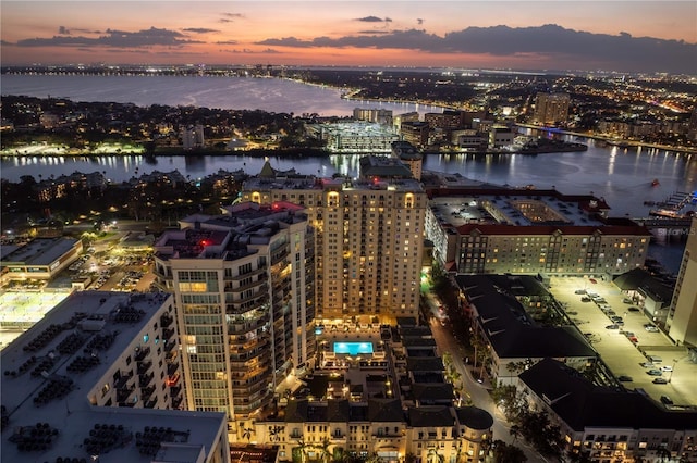 450 Knights Run Ave Unit 407, Tampa, FL 33602 - view of urban area with a large body of water and a notable bridge