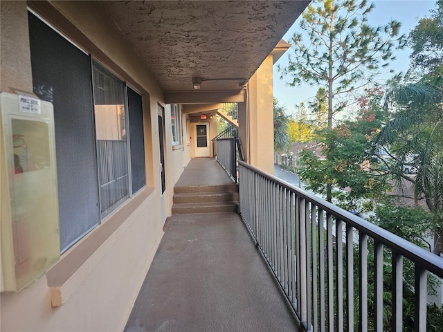 view of balcony