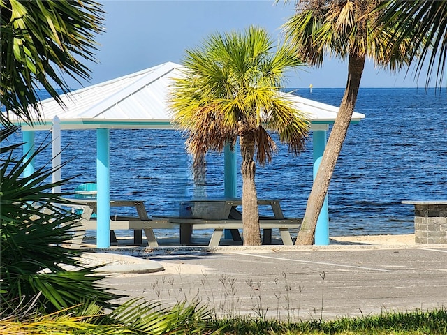 view of water feature