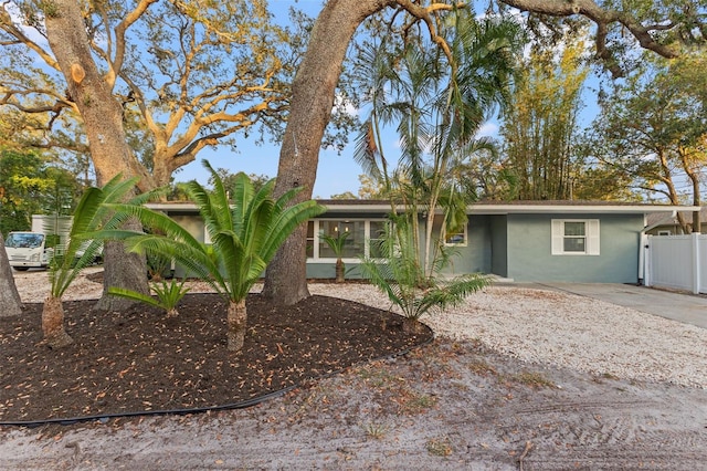 view of ranch-style house