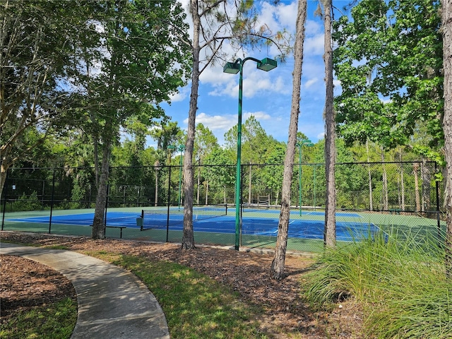 view of tennis court