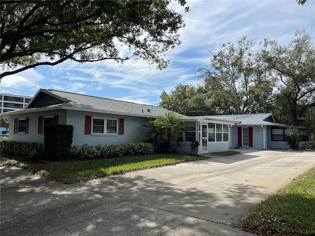 view of ranch-style home