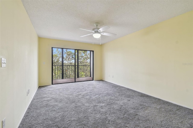 8198 Terrace Garden Dr N Unit 403, Saint Petersburg, FL 33709 - unfurnished room featuring carpet floors, a ceiling fan, and a textured ceiling