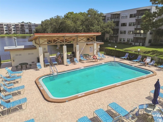 8198 Terrace Garden Dr N Unit 403, Saint Petersburg, FL 33709 - community pool featuring a patio area
