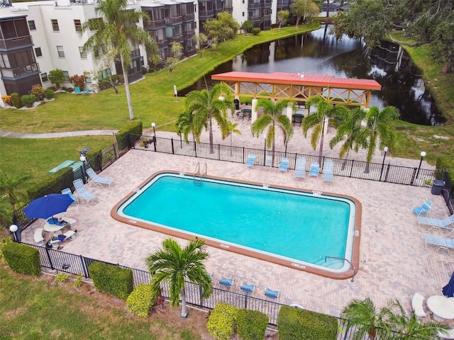8198 Terrace Garden Dr N Unit 403, Saint Petersburg, FL 33709 - community pool featuring a water view