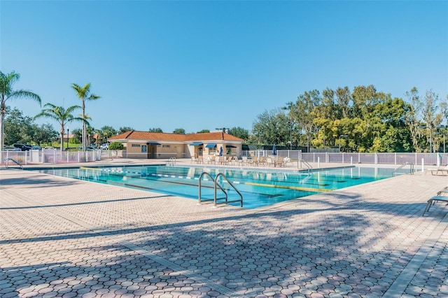 view of pool with a patio area