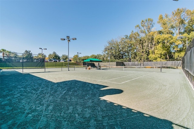 view of tennis court