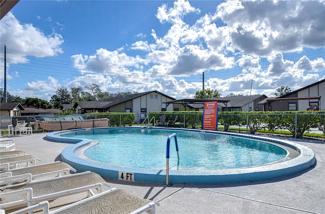 view of pool