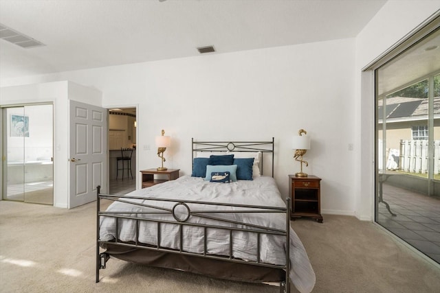 bedroom featuring carpet floors