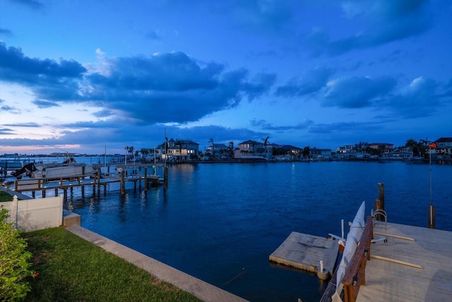 18 Winston Dr, Belleair, FL 33756 - dock featuring a water view and boat lift