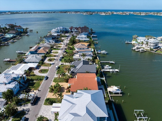 18 Winston Dr, Belleair, FL 33756 - aerial view of residential area featuring a large body of water
