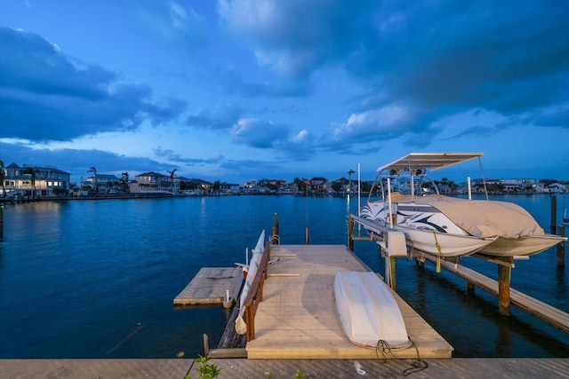 18 Winston Dr, Belleair, FL 33756 - dock area with boat lift and a water view