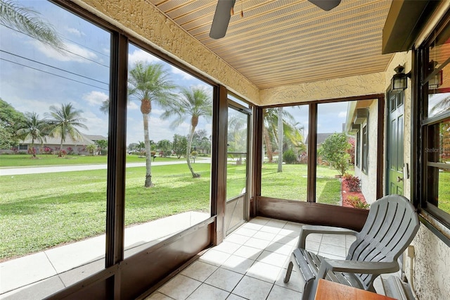 sunroom featuring plenty of natural light