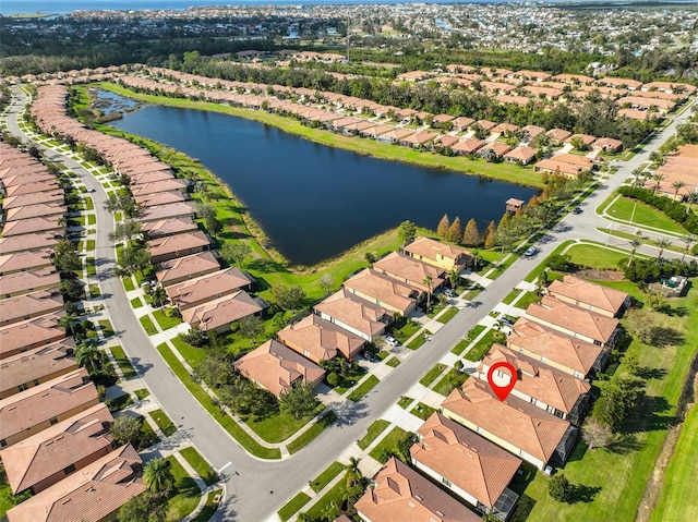 5721 Sunset Falls Dr, Apollo Beach, FL 33572 - aerial view of property and surrounding area with nearby suburban area and a nearby body of water