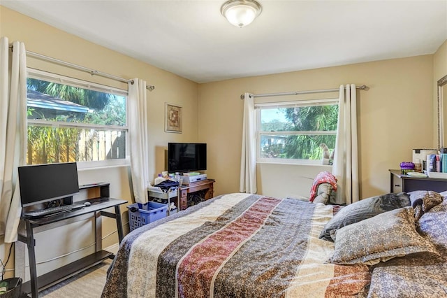 bedroom featuring wood-type flooring