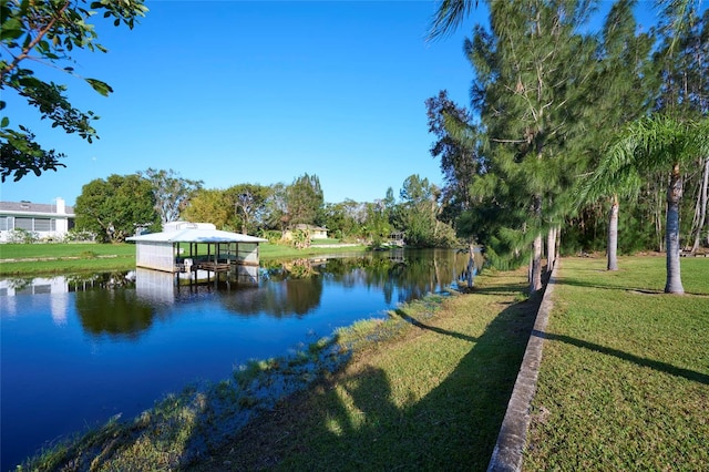 view of water feature