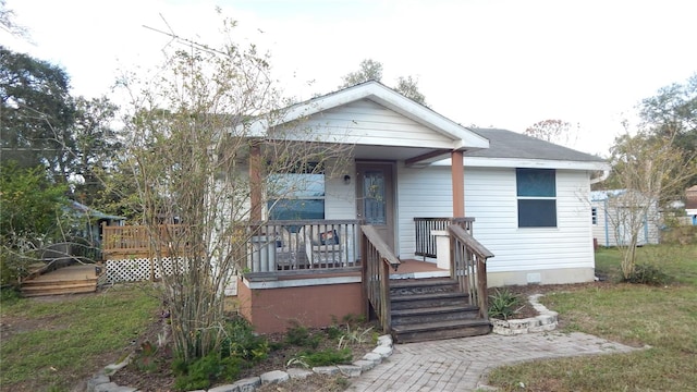 bungalow with covered porch