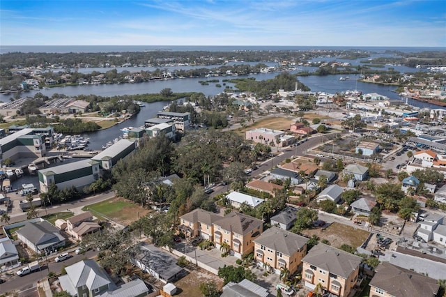562 Rivercrest Ln, Tarpon Springs, FL 34689 - aerial view of property and surrounding area featuring a nearby body of water and nearby suburban area