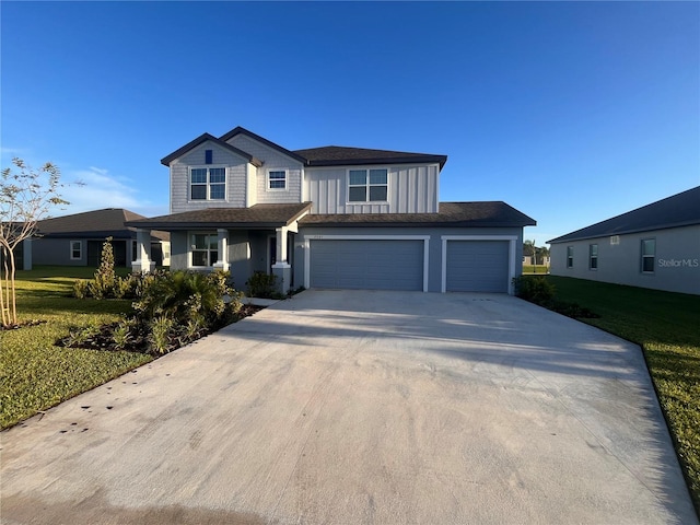 view of property with a garage