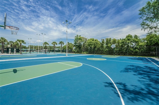 view of sport court