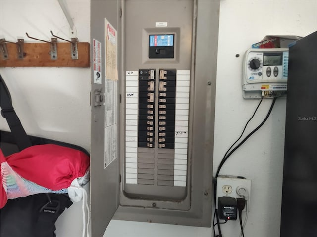 utility room featuring electric panel