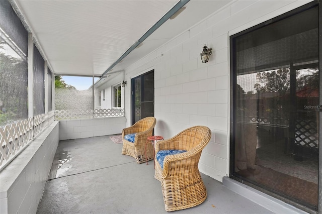 view of patio / terrace with covered porch