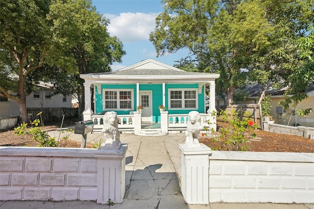 bungalow-style home with a porch