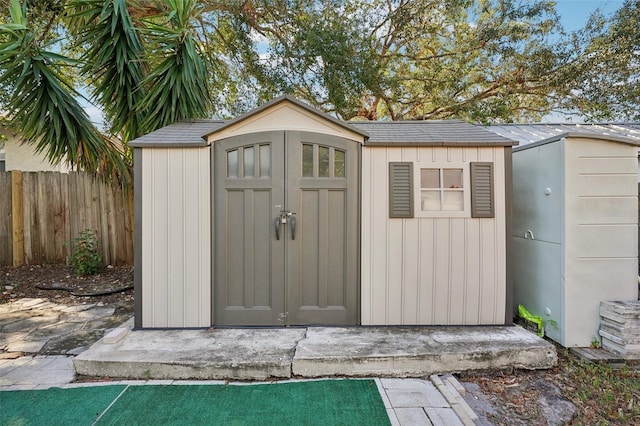 view of outbuilding