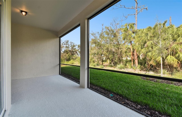 view of sunroom / solarium