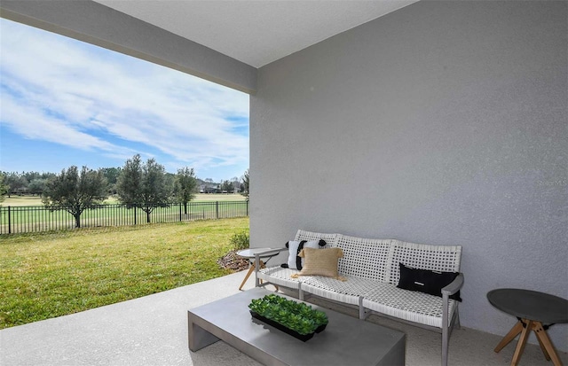 view of patio / terrace with outdoor lounge area