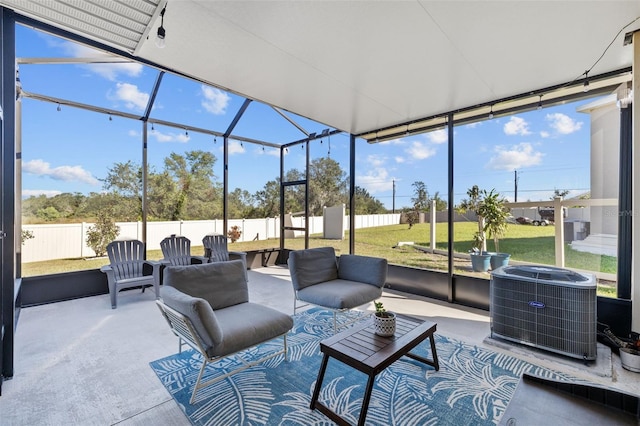 view of sunroom