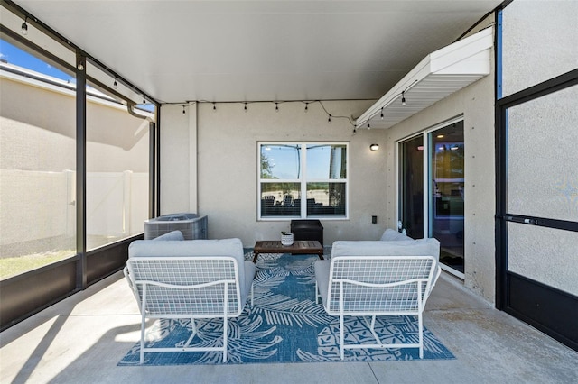 view of sunroom / solarium