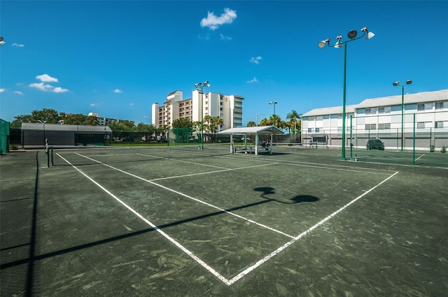 view of tennis court