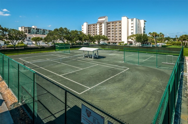 view of tennis court