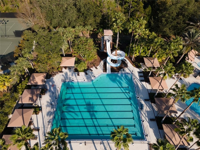 birds eye view of property