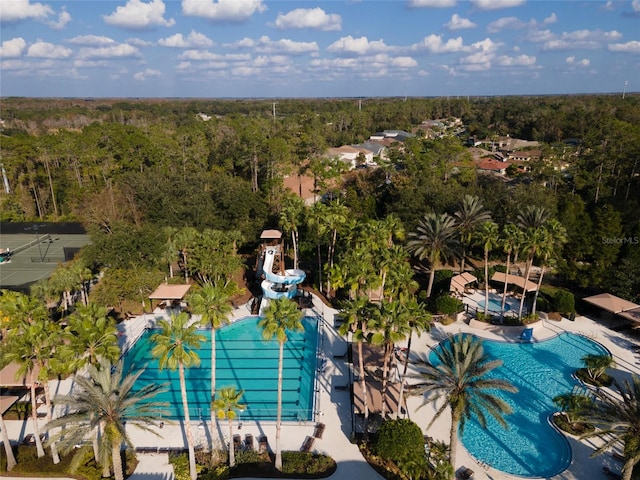 birds eye view of property