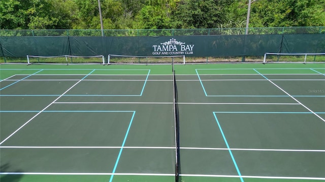 view of tennis court