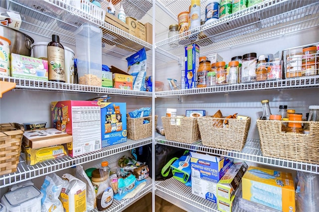 view of pantry