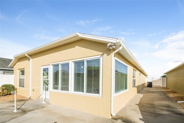 view of home's exterior featuring a patio