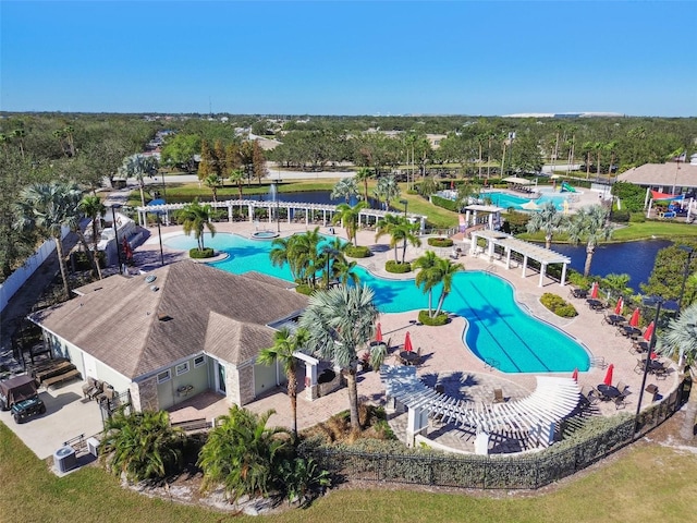 birds eye view of property