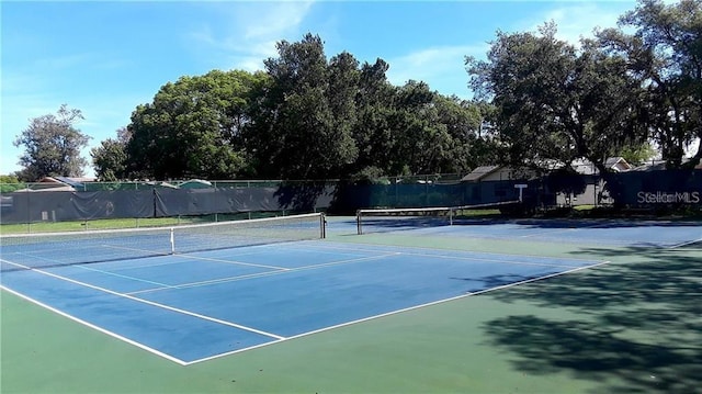 view of sport court