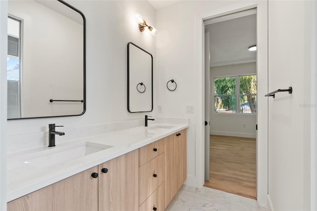 bathroom with vanity