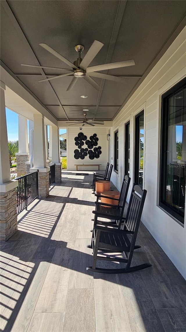 view of patio / terrace featuring covered porch