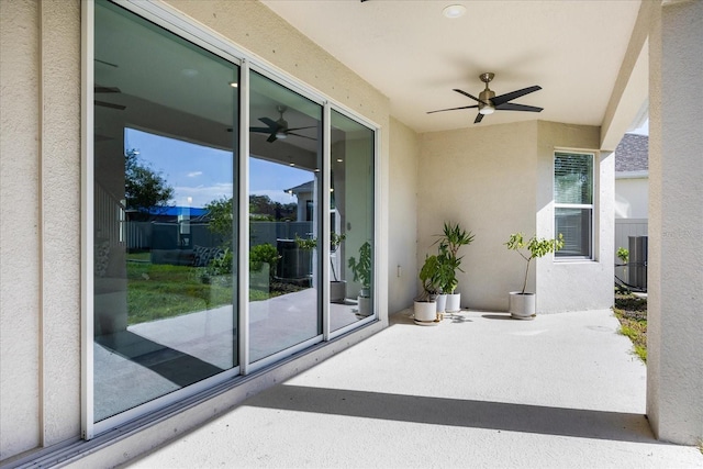 10551 Tranquil Meadow Loop, Riverview, FL 33569 - view of patio featuring ceiling fan