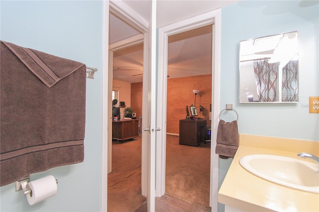 bathroom with vanity